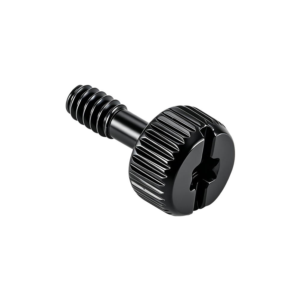 Tornillo de pulgar combinado con ranura cruzada y ranura moleteada