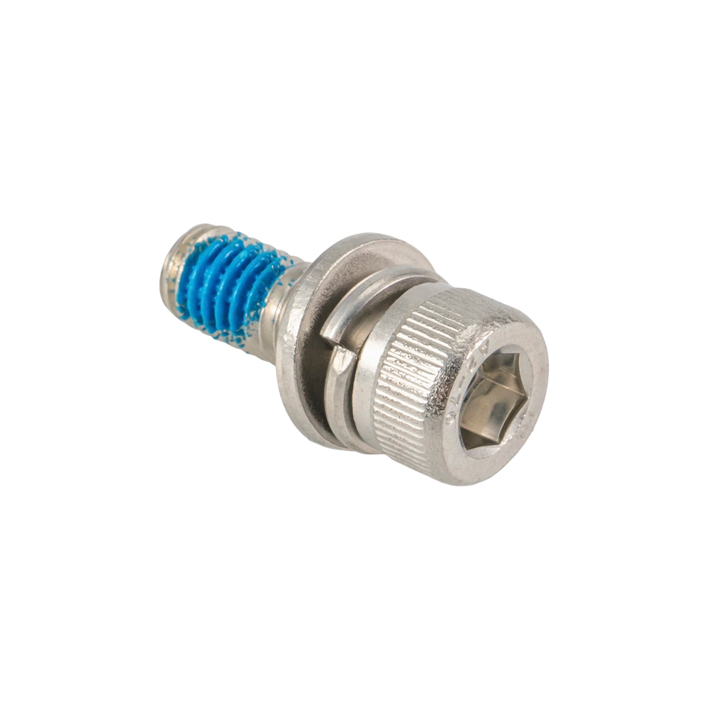 Tapa de cabeza hexagonal SEMS Tornillo con revestimiento antiaflojamiento Nylok
