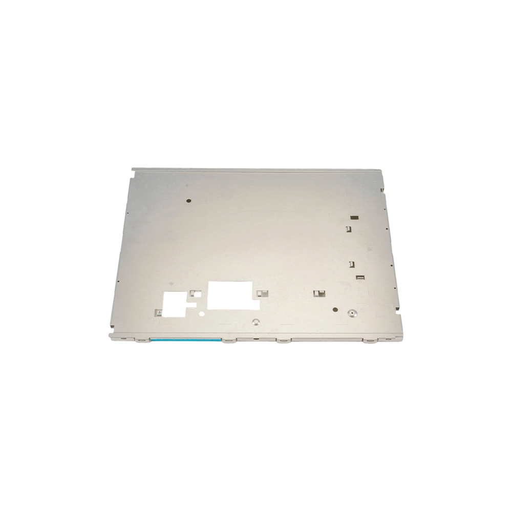 Placa posterior de chapa metálica para equipos
